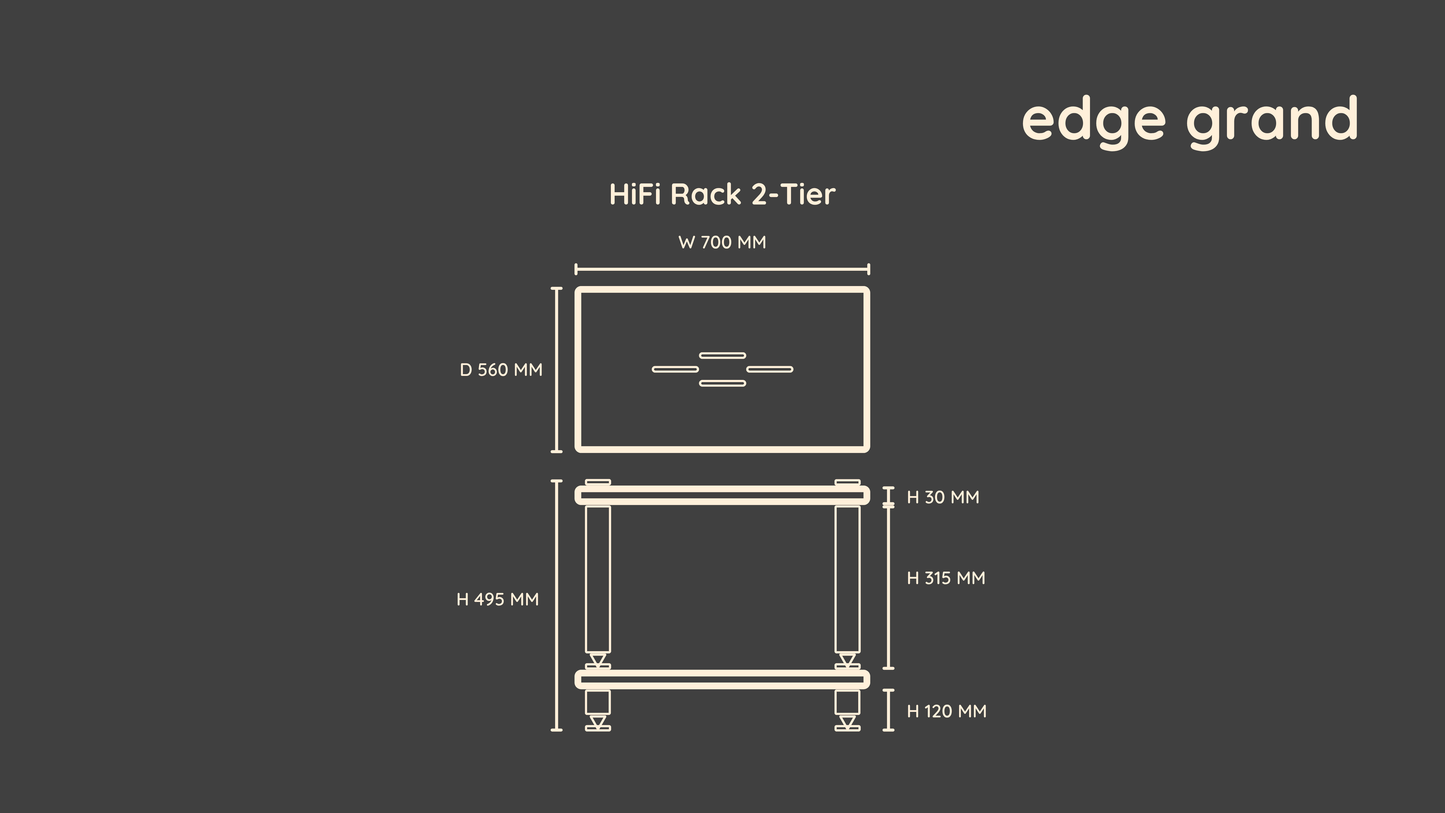 Edge Grand HiFi Rack 2-Tier