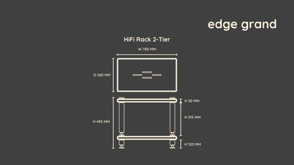 Edge Grand HiFi Rack 2-Tier